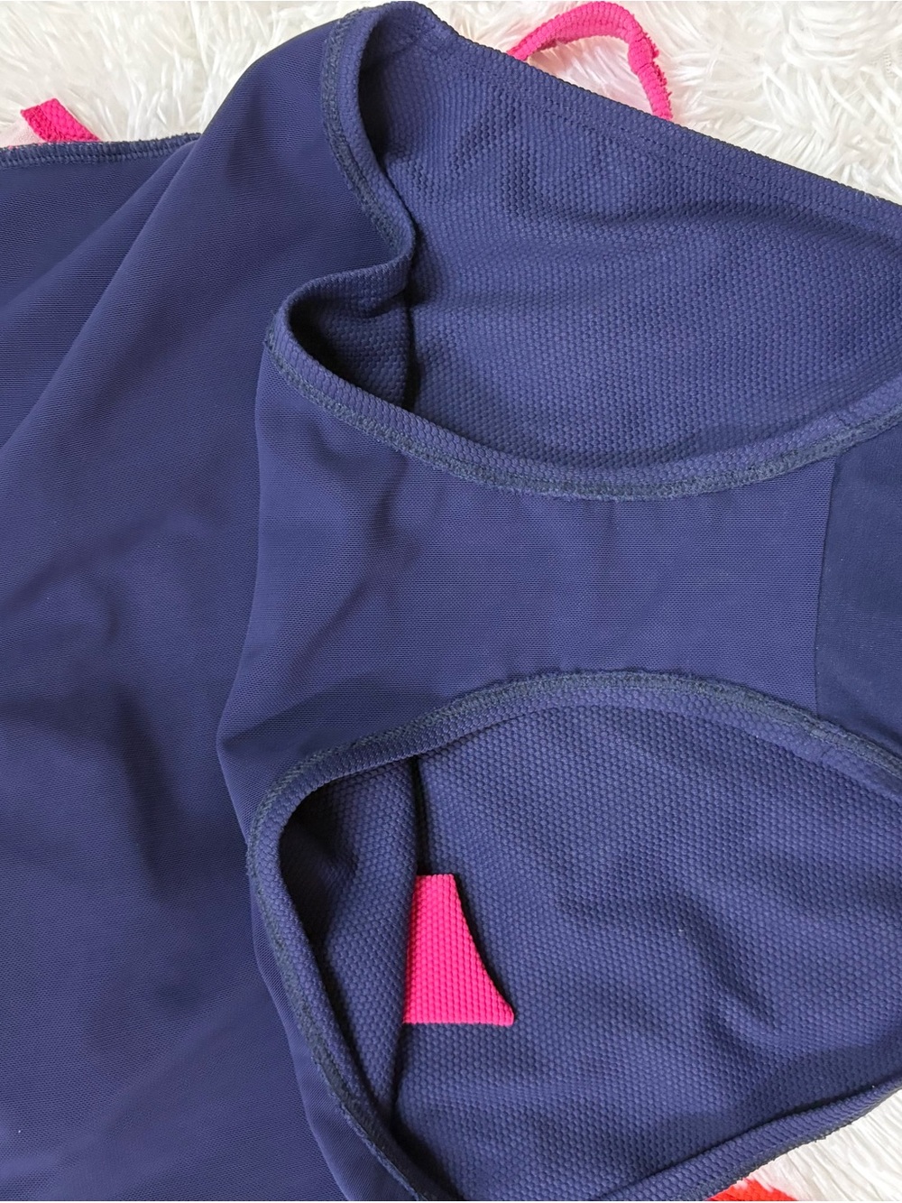 Tommy Bahama Pink, Navy & White Colorblock One-Piece - Picture 9 of 10